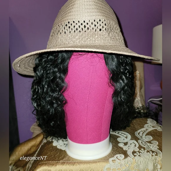 Gap Straw Tan/Dark Gray  Fedora Size M/L NWT - Picture 7 of 7